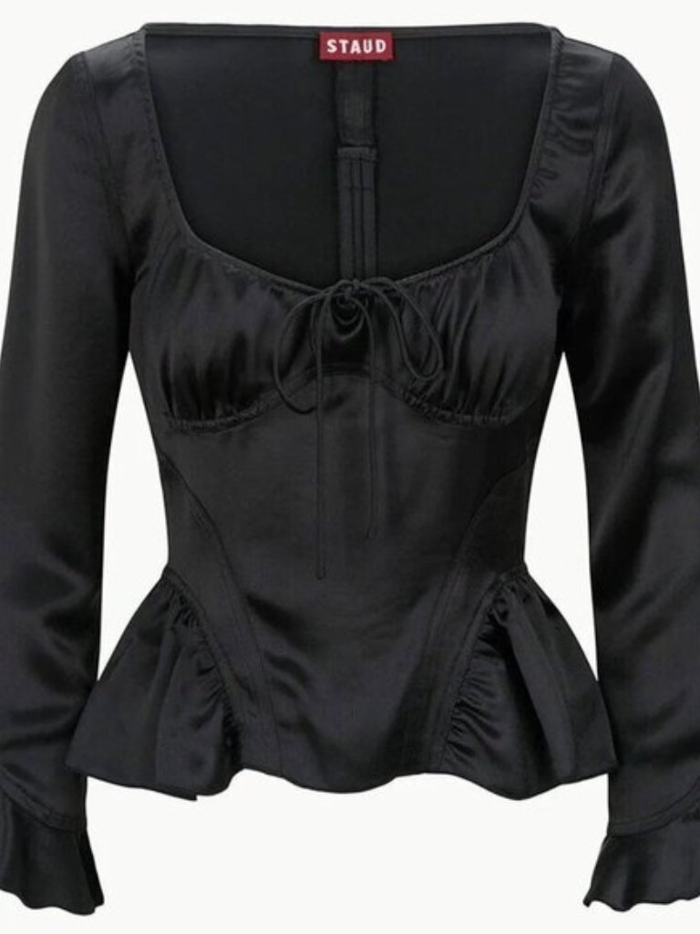 Staud Toya Long Sleeve Top